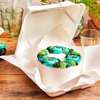 Doos van 22,10 x 20,8 cm voor Bento-taart - 10 stuks