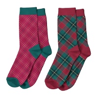 Kerst Tartan Sokken - 1 paar