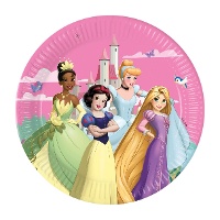 Disney-prinsessen bordjes 23 cm - 8 stuks