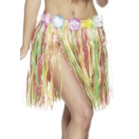 Meerkleurige Hawaiiaanse rok met bloemen