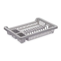 Afdruiprek 42,5 x 29,5 x 7 cm wit of grijs - 1 stuk