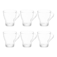 Koffiekopje van 280 ml met handvat - 6 stuks