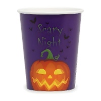 Halloween Griezelige Nacht Beker 250 ml - 6 stuks