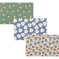Placemat van 43 x 28 cm met voedselprint - 1 stuk