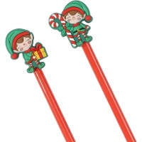 Kerstpotlood met elfje - 1 stuk