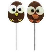 Wolkenlollie met kuiken van 30 gr chocolade - 1 stuk