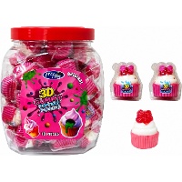 Gevulde gummycupcakes van 16 g - 50 stuks