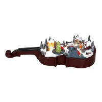 Viool met licht, muziek en beweging van 39 x 17 x 10 cm