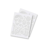 3D foam tuinstickers - 2 vellen