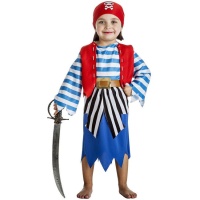 Blauw Berbers piratenkostuum voor meisjes
