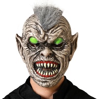 Monstermasker met groene ogen
