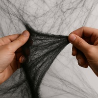 Zwarte Spinnenweb van 60 gram van hoge kwaliteit