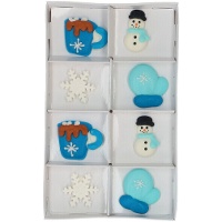 Suikerfiguren van Cozy Winter - Wilton - 8 stuks