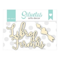 Gastenboek Chipboard met pijl - Artis decor - 2 stuks