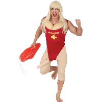 Baywatch kostuum met verrassing voor heren