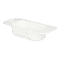 Afdruiprek van 47 cm wit voor de gootsteen