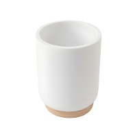 Tandenborstelhouder tweekleurig hout - 1 stuk