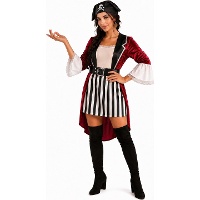 Engelse kaper piratenkostuum voor vrouwen