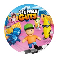 Stumble Guys papieren borden 23 cm - 8 stuks