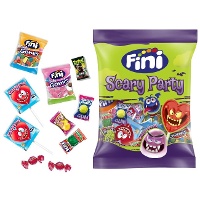 Halloween snoepzak - individuele verpakking - Fini Scary party halloween - 180 gr