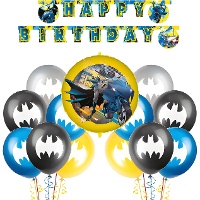 Decoratieset voor een Batman-feest - 18 stuks