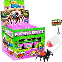Spin met jelly-oog en knettersnoep van 16 g - 30 stuks
