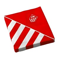 Rode servetten van Atlético de Madrid, 16,5 cm - 12 stuks