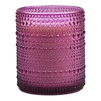 Geurloze kaars van 10 cm in Marrakech glas - 1 stuk