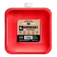 Metalen kartonnen borden van 26 cm - 4 stuks