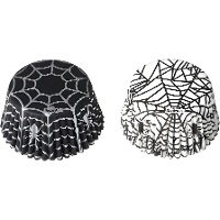 Cupcakevormpjes met spinnenwebben - Decora - 36 stuks