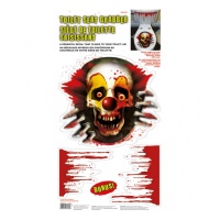 Halloween clownsdecoratie voor het toilet
