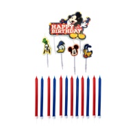 Mickey Mouse Kaarsen - 17 stuks