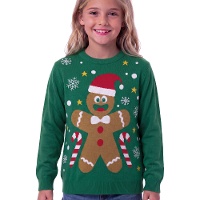 Kersttrui met kinder gemberkoekje