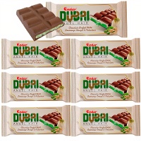 Chocolade gevuld met pismaniye deeg en pistachenoten van 51 gr - 6 stuks