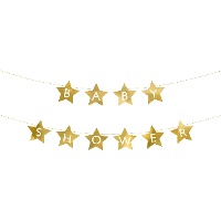 Baby Shower Slinger met sterren van 2,9 m - 1 stuk