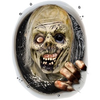 Zombie wc-decoraties, zelfklevend, 30 x 40 cm