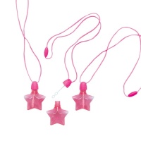 Stervormige bellenblaas met hanger - 4 stuks