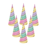 Unicorn Hoorn Hoed - 8 stuks