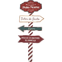 Decoratief kerstbord met de Kerstman, 79 x 30 cm