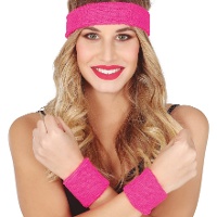 Set van polsbandjes en een hoofdband