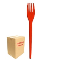 Plastic vorken van 17 cm in kleuren - 1152 stuks