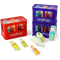 Gummy frisdrankflesjes met gelvulling 10 g - 1 doos