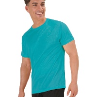 Ademend polyester herenshirt 100% van 135 g - 1 stuk