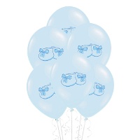 Latex ballonnen van 30 cm met babyschoentjes - PartyDeco - 50 stuks
