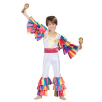 Wit Rumba Kostuum voor Kinderen