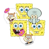 SpongeBob-maskers - set van 6
