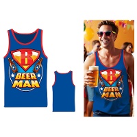 Beer Man superheld tanktop voor volwassenen