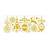 Sjabloon voor Kerstdecoraties van 10 x 28 cm - Decora
