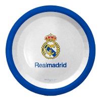 Wit Real Madrid bord 23 cm - 8 stuks