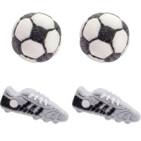 Zachte voetbal-marshmallows - 12 stuks